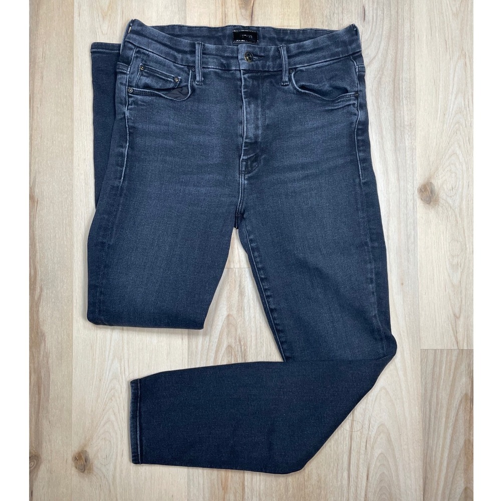 MOTHER High Waisted Looker Ankle‎ Jeans Encounters At Night Grey Skinny 29